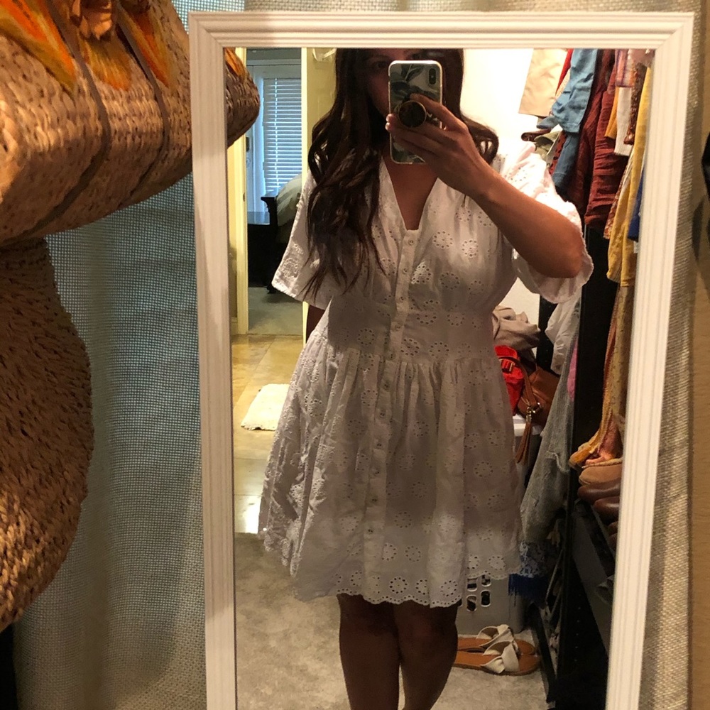 ASOS Broderie Tea Dress